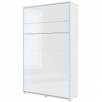 Sienas gulta 120 BED CONCEPT BC-02, balts glancēts